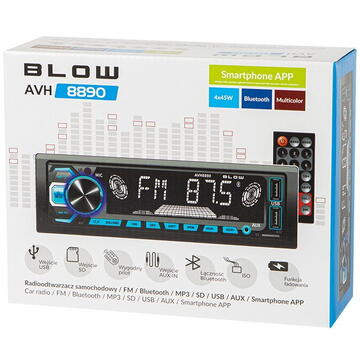 Sistem auto BLOW AVH-8890 radio Car Black