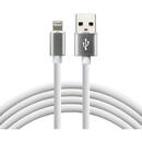everActive everActive cable USB Lightning 1m - White, silicone, quick charge, 2,4A - CBS-1IW