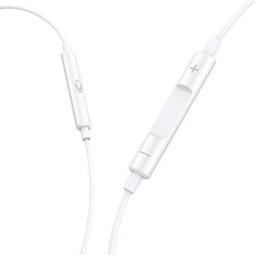 Casti Vipfan M14 wired in-ear headphones, USB-C, 1.1m (white)