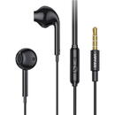Vipfan Vipfan M15 wired in-ear headphones, 3.5mm jack, 1m (black)