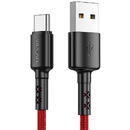 Vipfan USB to USB-C cable Vipfan X02, 3A, 1.8m (red)