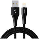 Vipfan Vipfan A01 USB to Lightning cable, 3A, 1.2m, braided (black).