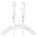 Vipfan USB-C to Lightning cable Vipfan P04, 3A, PD, 2m (white)