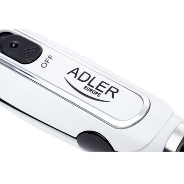 Placa de par Adler AD 2104 Hair straightener 2 in 1, 50W, Fast PTC heating, Swivel cord, White