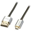 LINDY Cablu Lindy HDMI - mHDMI Cromo Slim 2m