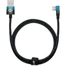 Baseus Elbow 1m 100W USB to USB-C angled black-blue