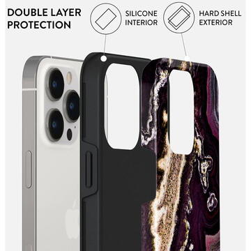 Husa Burga Husa Dual Layer Purple Skies iPhone 14 Pro