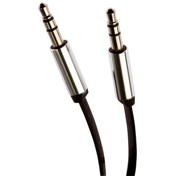 Cablu GRIXX Optimum - audio Jack-Jack 3.5mm Metal, lungime 102cm - negru