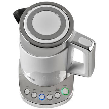 Fierbator Concept RK3170 electric kettle 1.7 L 2200 W Inox, Alb