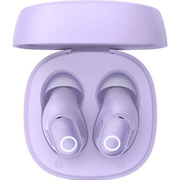 Wireless headphones Baseus Bowie WM02 TWS, Bluetooth 5.0 (Violet)