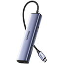 UGREEN UGREEN CM475 Adapter USB-C Hub to 3x USB 3.0, RJ45, USB-C PD (gray)