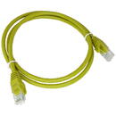 A-LAN KKU6AZOL1.0 networking cable Yellow 1 m Cat6a U/UTP (UTP)