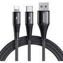 USB cable Joyroom S-1230G12 2in1 USB-C / Lightning 3A 1.2m (black)