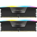 Kit Memorie Vengeance RGB XMP 3.0 64GB DDR5-5600MHz CL36 Dual Channel Negru