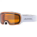 Alpina Alpina Sports NAKISKA winter sport goggles Black, White Unisex Cylindrical(flat) lens
