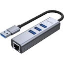 UNITEK UNITEK HUB USB-A 3.1, 5 GBPS, 3XUSB + RJ45, H1906A