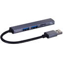 Orico ORICO HUB USB-C 3X USB-A, MICROSD, 5 GBPS, ALU