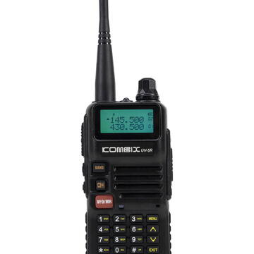 Statie radio PNI Statie radio portabila VHF/UHF Kombix UV-5RE, dual band, 128CH, 144-146MHz si 430-440Mhz, functie Radio FM si lanterna semnalizare, 4W, Scan, TOT, VOX, 1500mAh