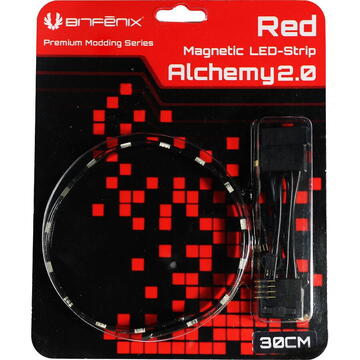 BitFenix Alchemy 2.0 Magnetic LED-Strip - 60cm, 30 LEDs, rot