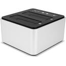 OWC OWC OWCTCDRVDCK Storage Drive Docking Station Black/Silver