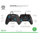 PowerA Enhanced Wired Controller for Xbox Series X|S, Gamepad (black/blue, Blue Hint)