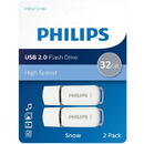 Philips FM32FD70D/00 USB 2.0 2-Pack 32GB Snow Edition Shadow Grey