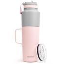 Asobu Twin Pack Bottle with Mug Pink, 0.9 L + 0.6 L