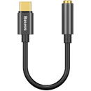 Baseus USB Type-C la 3.5 mm L54, 0.09 m, CATL54-01, Negru