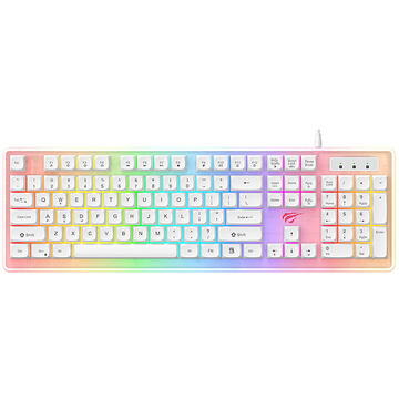 Tastatura Havit KB876L Gaming Keyboard RGB (white)