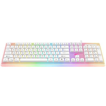 Tastatura Havit KB876L Gaming Keyboard RGB (white)
