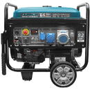 KS12-1E ATSR 9.2 kW, monofazat, 1х63A (230V) 1х32A (230V) 1x16А (230V), protectii automate, roti, LED-dispaly, pornire electrica
