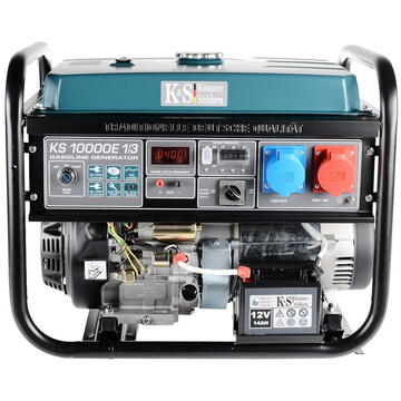 Generator curent electric KÖNNER & SÖHNEN KS10000E1/3, trifazic, 7500 W, 4 timpi,stabilizator de tensiune (AVR), 15 h autonomie maxima, benzina