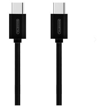 CABLE USB TYP-C TYP-C 5A 18W SOMOSTEL BLACK 5000mAh POWER DELIVERY 1.2M PD SMS-BT10 FAST USB-C TO USB-C PD