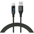 SAVIO SAVIO USB - USB-C cable with display, CL-172, 1 m, black