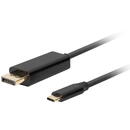 LANBERG Lanberg CA-CMDP-10CU-0010-BK video cable adapter 1 m USB Type-C DisplayPort Black