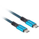 LANBERG Lanberg CA-CMCM-45CU-0012-BK USB cable 0.12 m USB4 Gen 2x2 USB C Black, Blue
