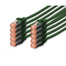 DIGITUS CAT 6 S-FTP patch cable Cu LSZH AWG 27/7 length 3 m 10 pieces color green 