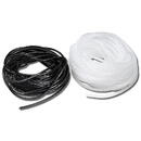 Organizator spiralat cabluri 18 - 120mm, black, (25m) - ELEMATIC, 