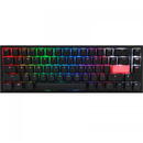 DUCKY One 2 SF Cherry MX Silent Red Mecanica, RGB LED, USB, Black-White