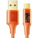 Cablu Amber Series Fast Charging Type-C, 100W, 1.2m Orange