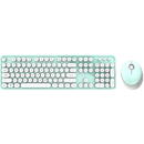 MOFII Wireless keyboard + mouse set MOFII Sweet 2.4G (White-Green)