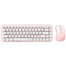 MOFII Wireless keyboard + mouse set MOFII Bean 2.4G (White-Pink)