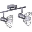 Activejet Activejet GIZEL double ceiling wall light strip chrome E14 wall lamp for living room