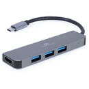 Gembird Gembird A-CM-COMBO2-01 USB Type-C 2-in-1 multi-port adapter (Hub + HDMI)