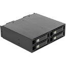 Delock Mobile rack SSD with lockable trays Black