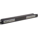 Delock DeLOCK 19  patch panel 16 port Cat.6A (black, 1 U)