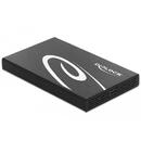 Delock DeLOCK external enclosure for 2.5? SATA HDD / SSD with SuperSpeed USB 10 Gbps (USB 3.1 Gen 2), drive enclosure (black)
