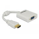 Adaptor video HDMI-A la VGA Alb