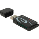 Cititor de carduri mini USB 2.0 SD/MicroSD Negru