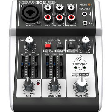 Consola DJ Behringer X302USB audio mixer 5 channels